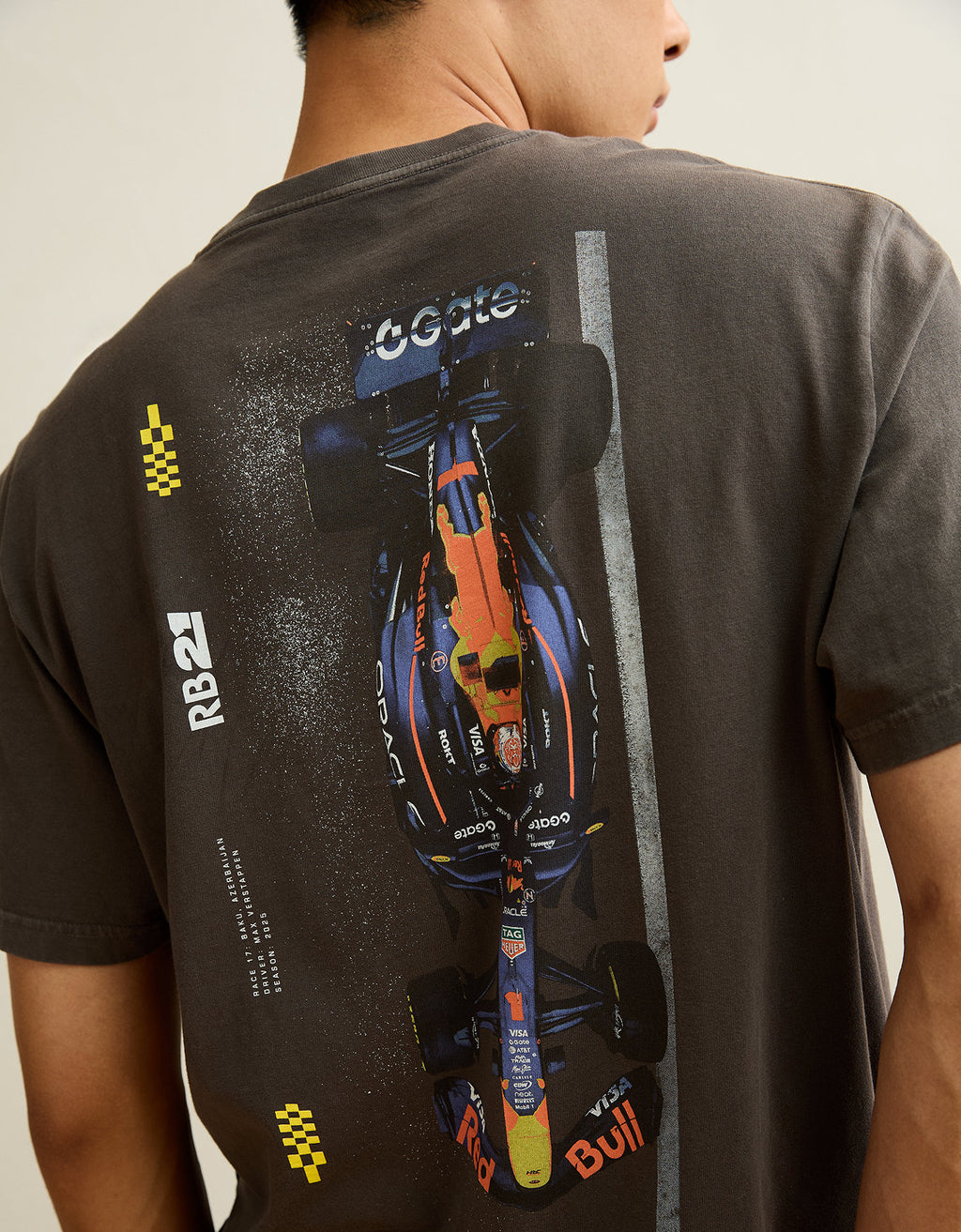 Camiseta gráfica de ajuste estándar Ae x Oracle Red Bull Racing - Gris 0519_6065_023_d2