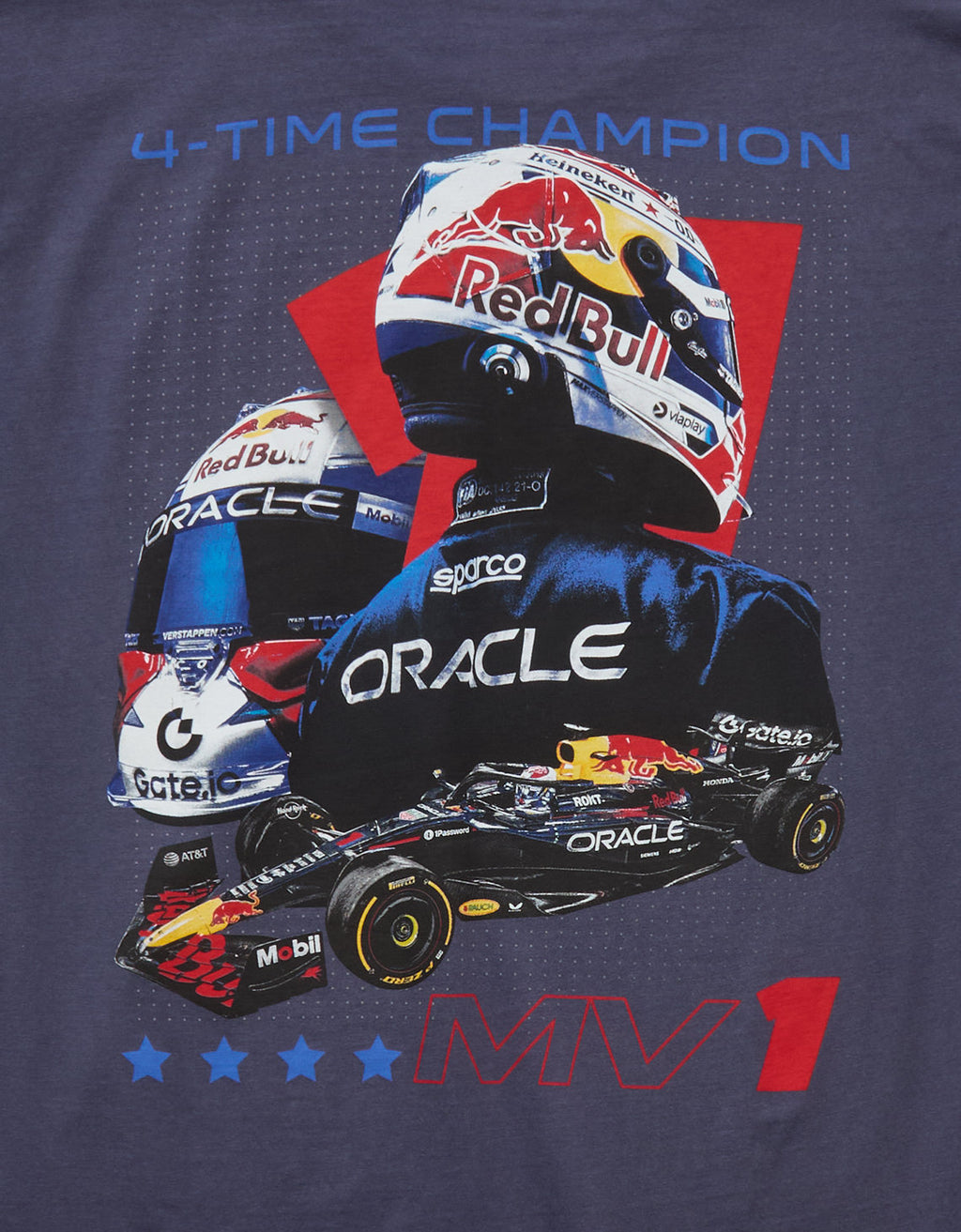 Camiseta gráfica de ajuste estándar Ae x Oracle Red Bull Racing - Azul 0519_6065_410_d1