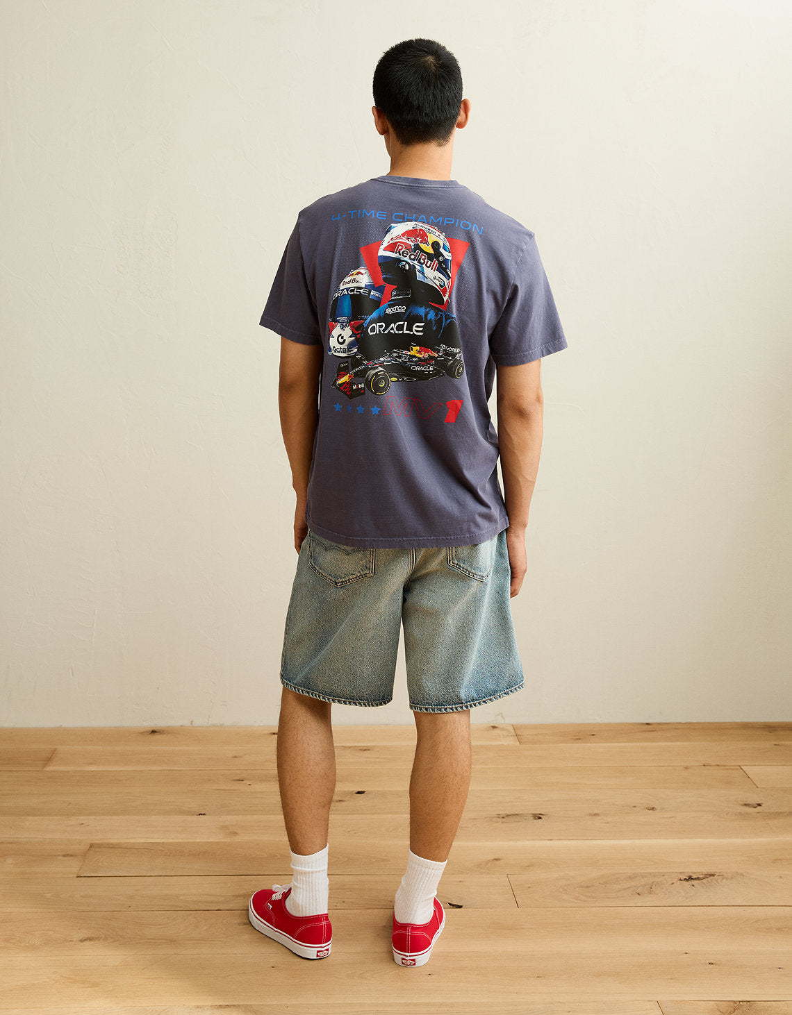 Camiseta gráfica de ajuste estándar Ae x Oracle Red Bull Racing - Azul 0519_6065_410_ob