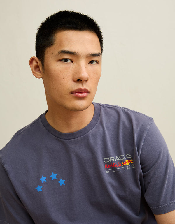 Camiseta gráfica de ajuste estándar Ae x Oracle Red Bull Racing - Azul