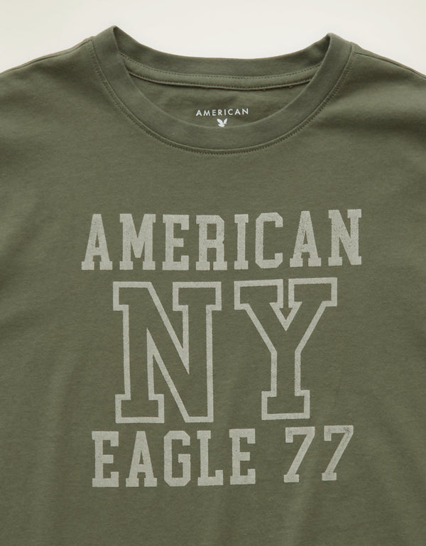 Camiseta Gráfica de Uso Diario Ae - Verde