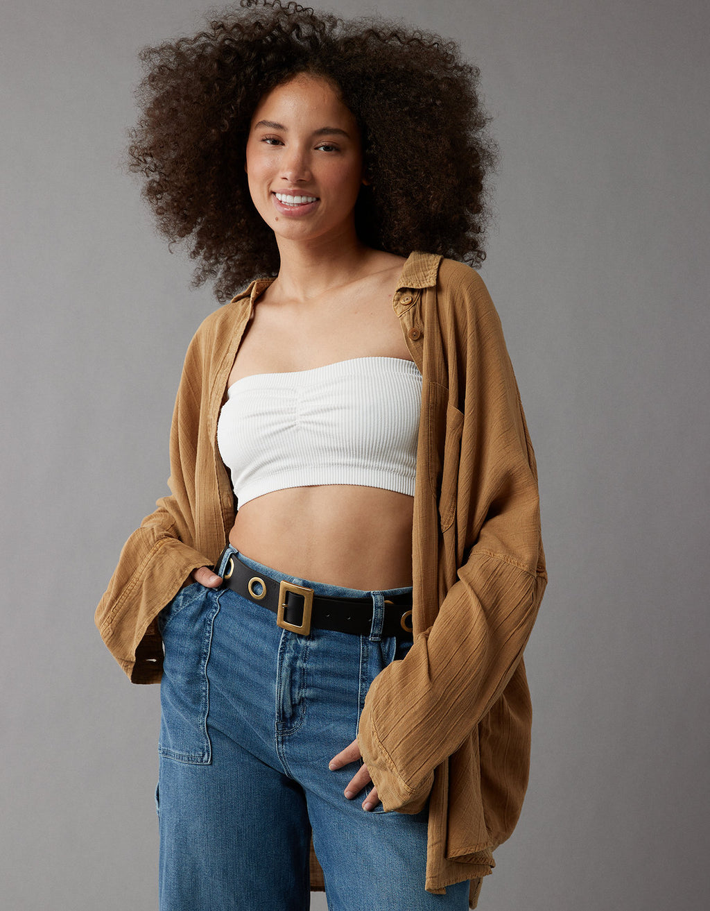 Camisa oversized AE - Café 0536_5516_200_of
