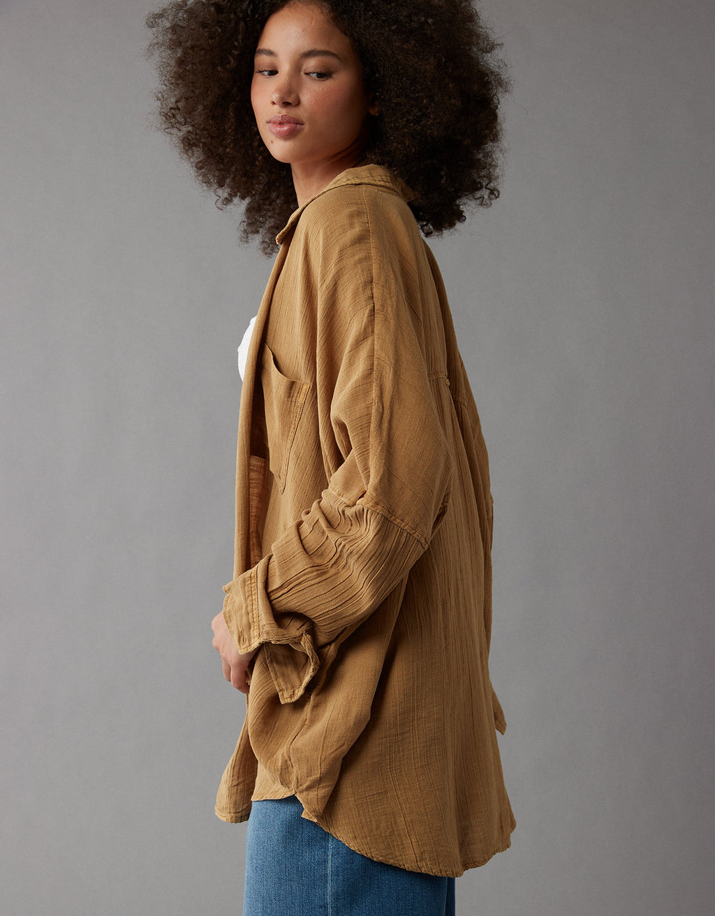 Camisa oversized AE - Café 0536_5516_200_os
