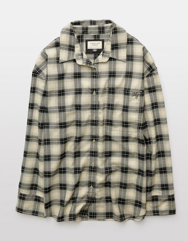 Camisa Abotonada Ae - Gris