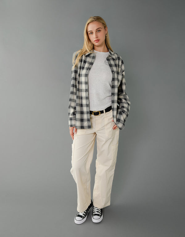 Camisa Abotonada Ae - Gris