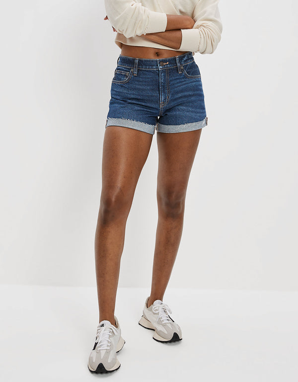 Short Ae estilo Boyfriend de mezclilla estilo años 90 - Azul