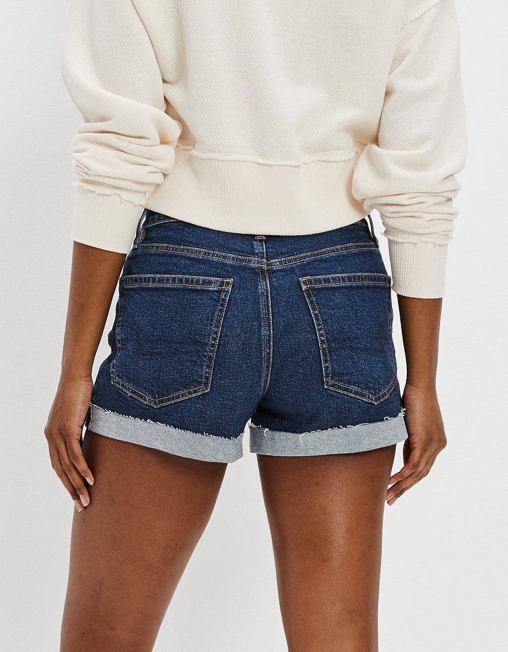 Short Ae estilo Boyfriend de mezclilla estilo años 90 - Azul 0547_7340_738_ob