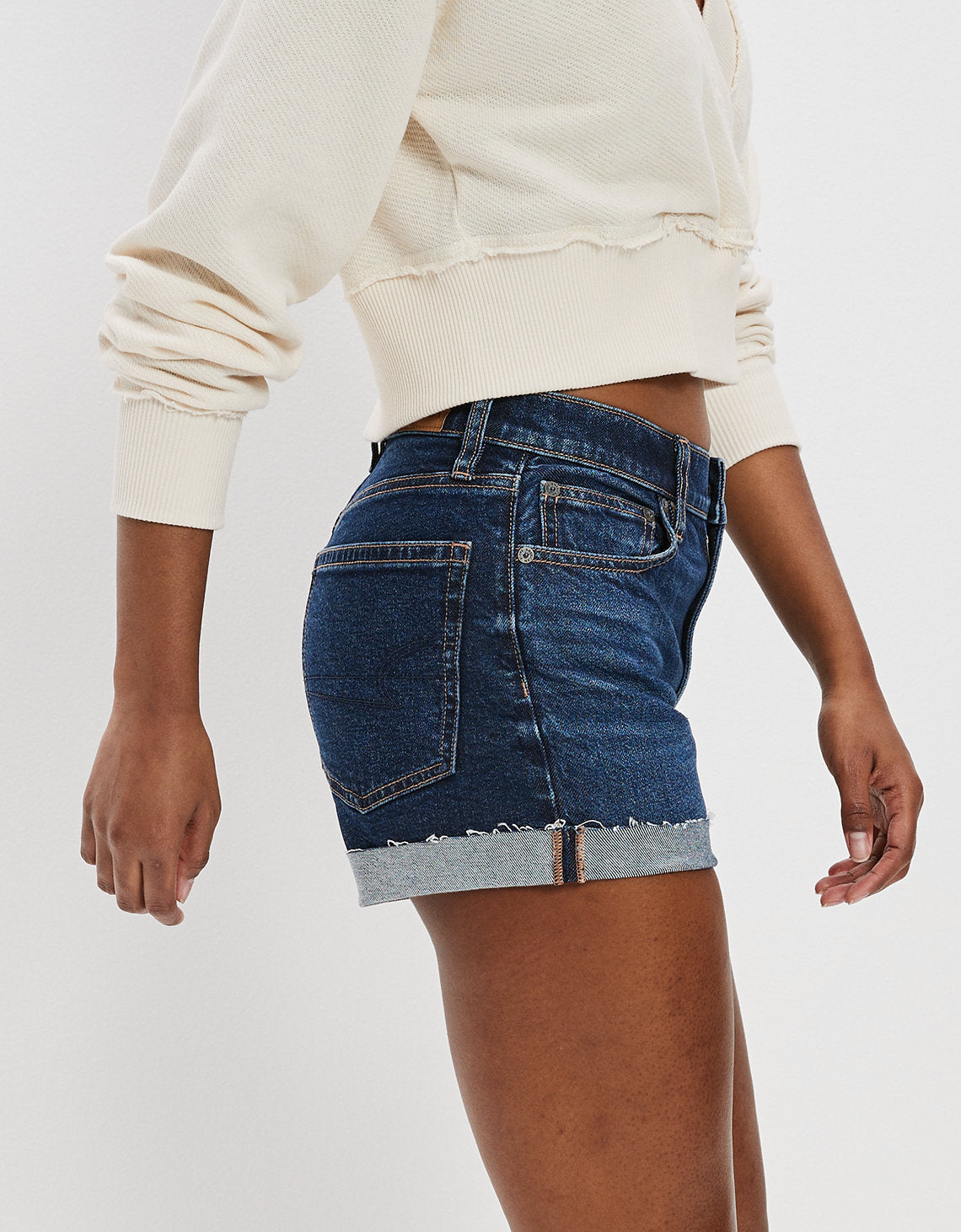 Short Ae estilo Boyfriend de mezclilla estilo años 90 - Azul 0547_7340_738_os