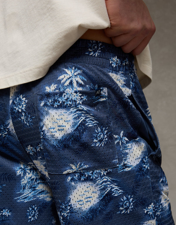 Ae 6 Pantalón Corto Lounge de Malla - Azul