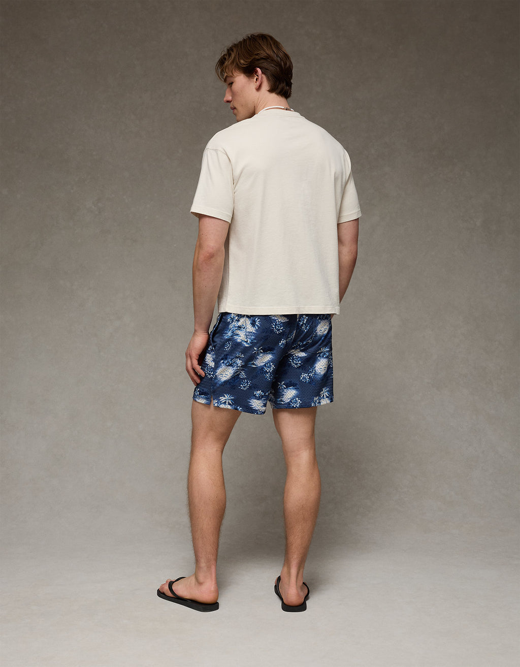 Ae 6 Pantalón Corto Lounge de Malla - Azul 0552_7474_451_ob