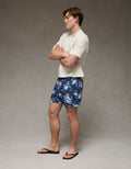 Ae 6 Pantalón Corto Lounge de Malla - Azul 0552_7474_451_of