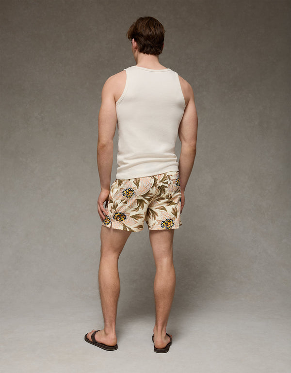 Ae 6 Pantalón Corto Lounge de Malla - Beige
