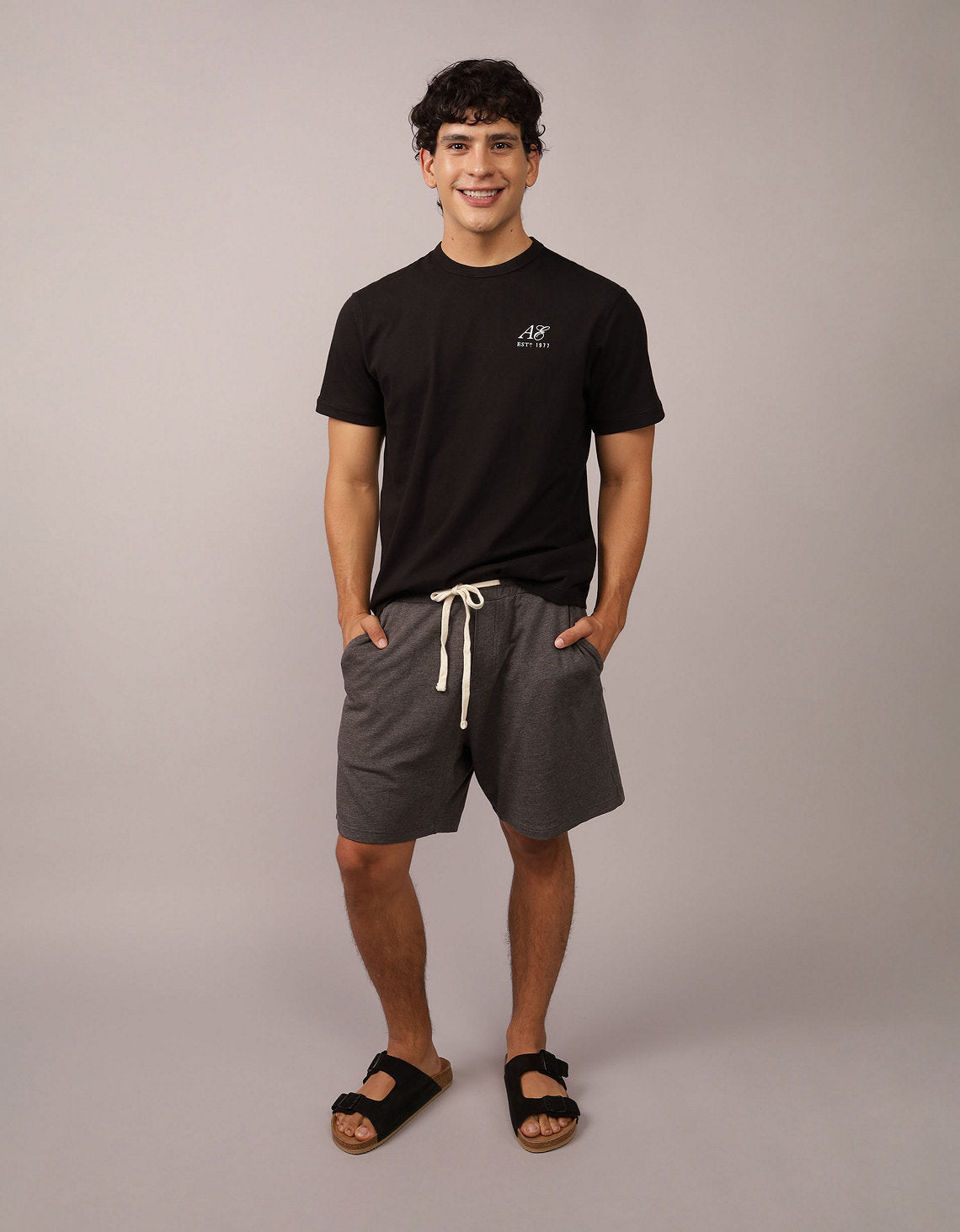 8050 INTL TEE AND SHORT SET - Negro 0554_8050_001_of