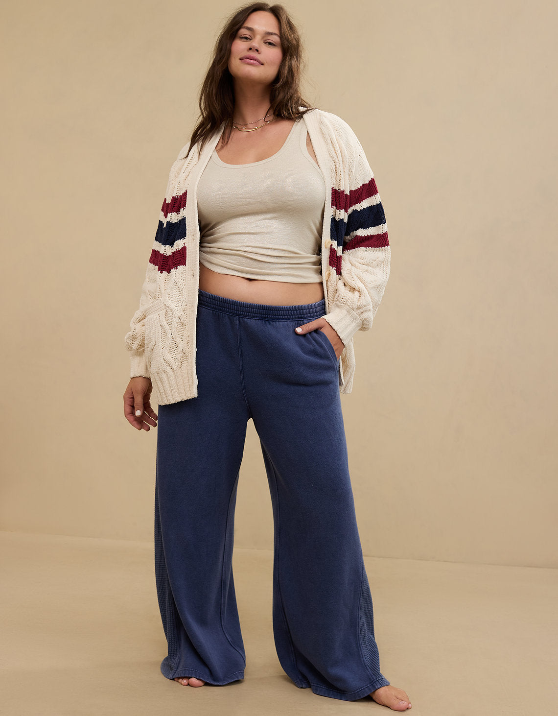 Pantalón Tiro Alto de Mujer Aerie - Azul 0701_8375_436_of