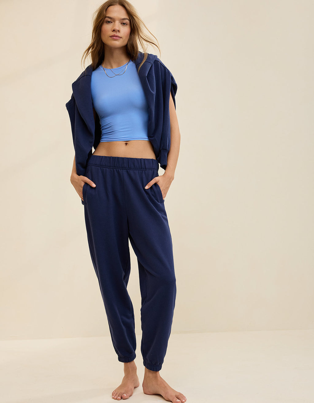 Aerie Jet Setter Jogger - Azul 0701_8743_410_os