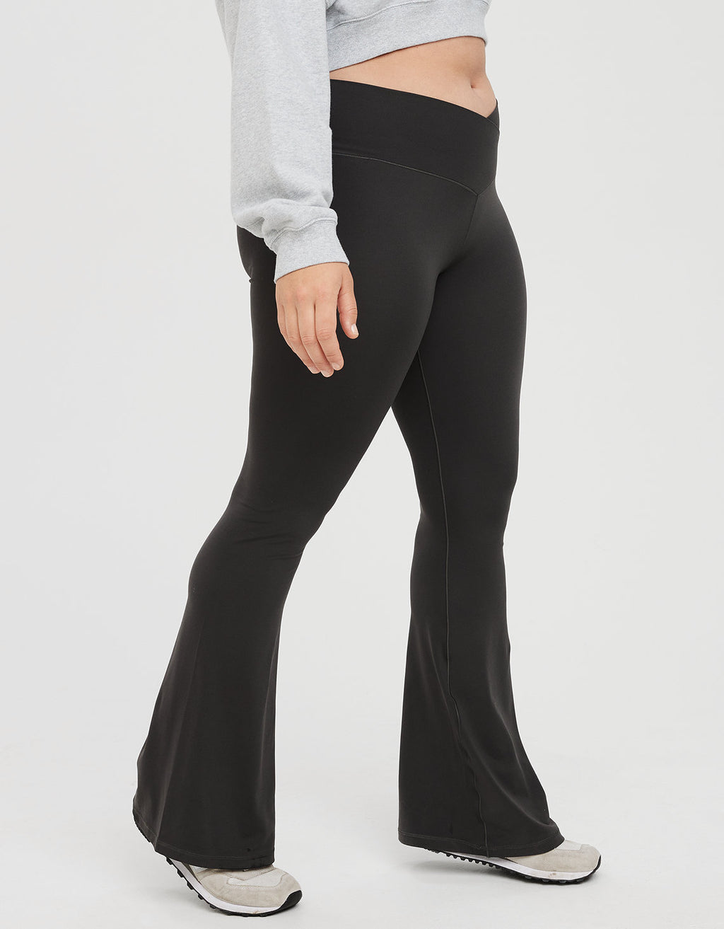 Legging OFFLINE de Tiro Alto By Aerie - Gris 0702_5230_005_os