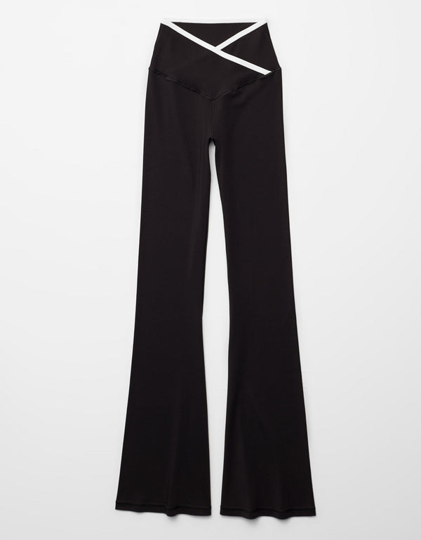 Legging Flare OFFLINE Real Me de Cintura Alta con Fruncido By Aerie - Negro
