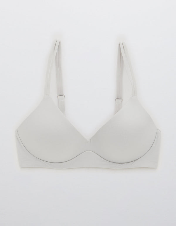 Bra sin varilla con realce - Gris