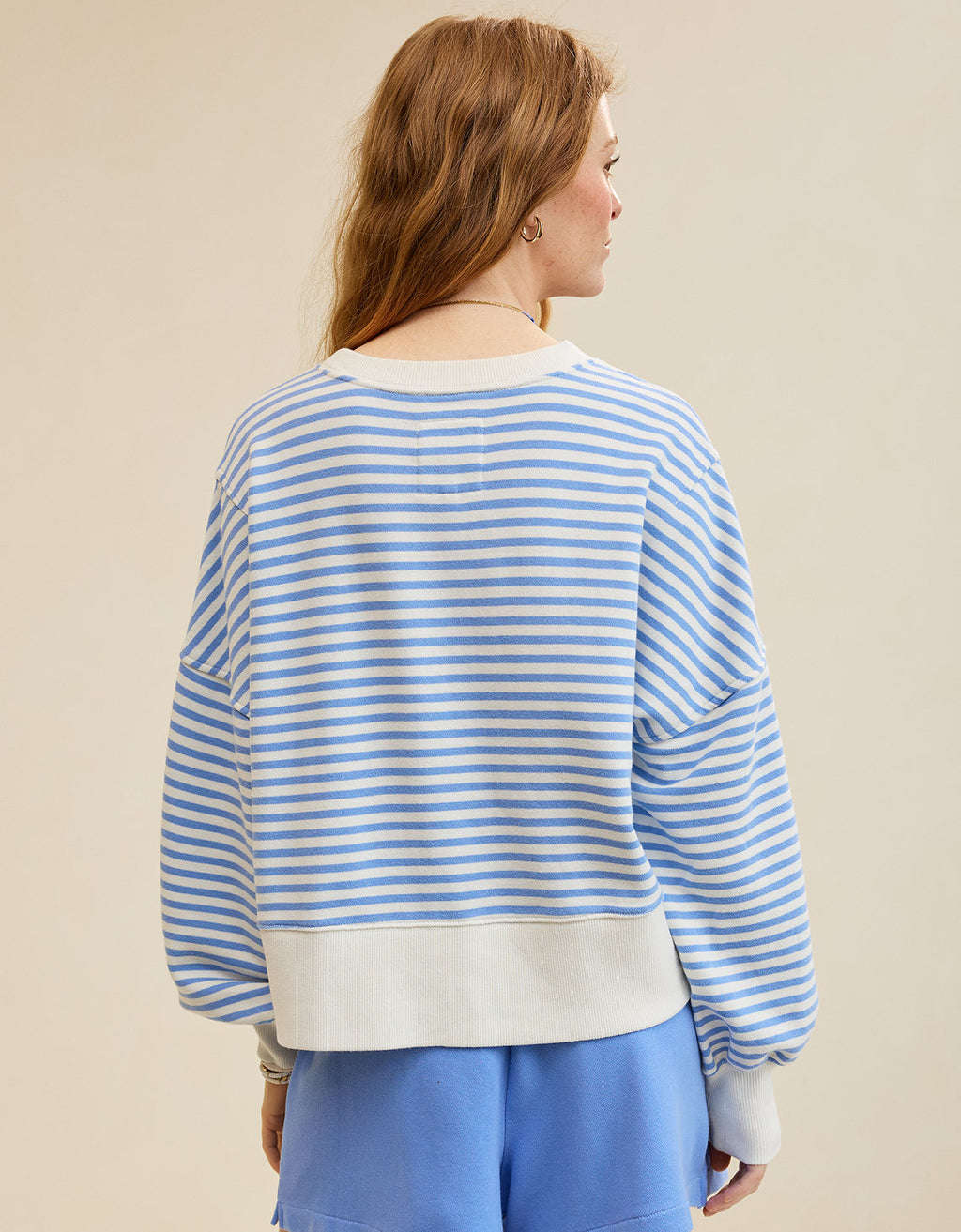 Buzo Clásico cuello redondo Aerie - Azul 0743_3607_867_ob