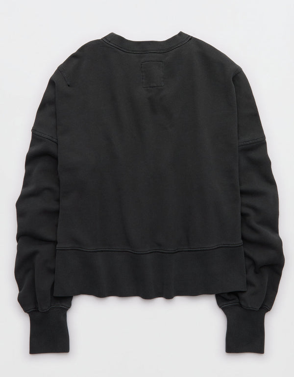 Buzo Clásico cuello redondo Aerie - Gris
