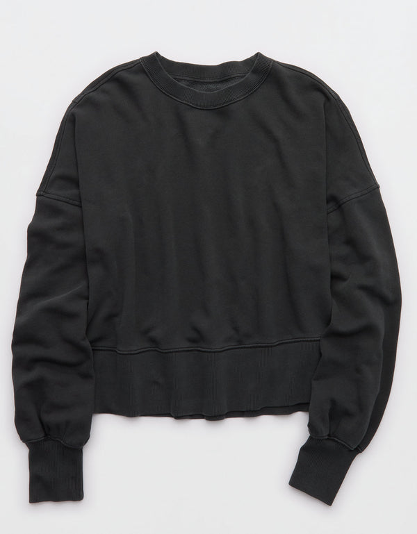 Buzo Clásico cuello redondo Aerie - Gris
