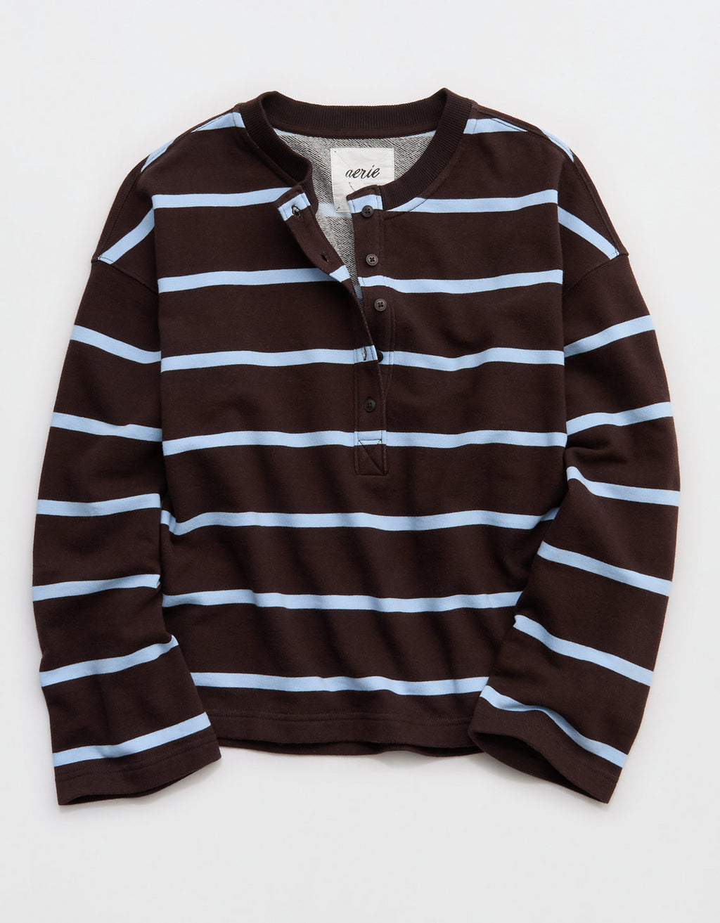Sudadera Henley Alumni de Aerie - Rosa 0743_4019_515_f