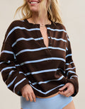Sudadera Henley Alumni de Aerie - Rosa 0743_4019_515_of