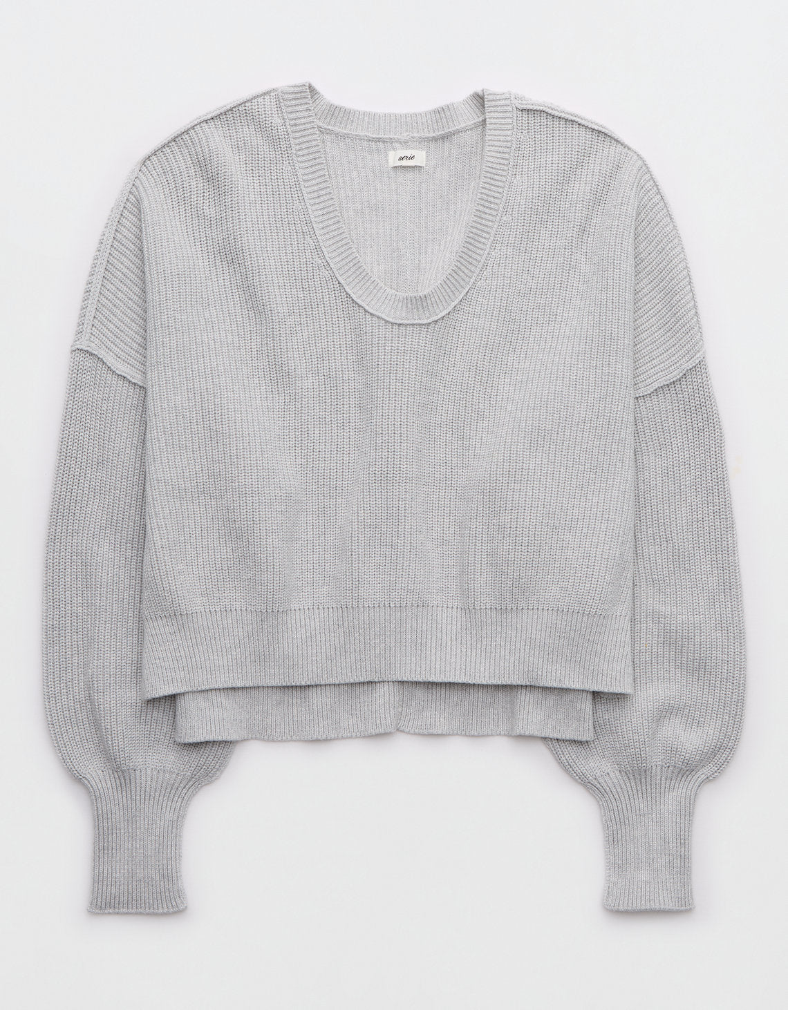 Suéter Aerie cuello redondo - Gris 0745_3296_012_f