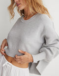 Suéter Aerie cuello redondo - Gris 0745_3296_012_os