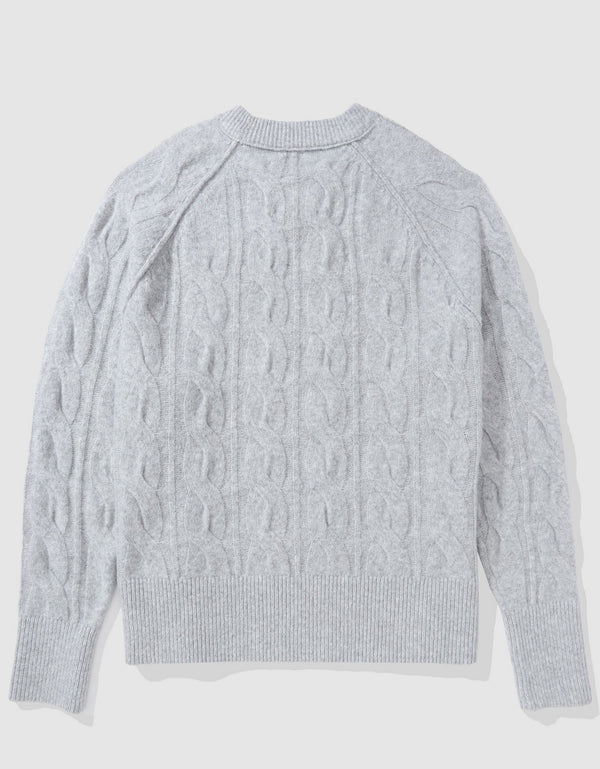 Suéter cuello redondo Mujer Aerie - Gris