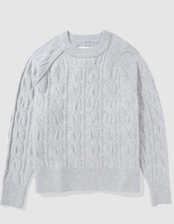 Suéter cuello redondo Mujer Aerie - Gris