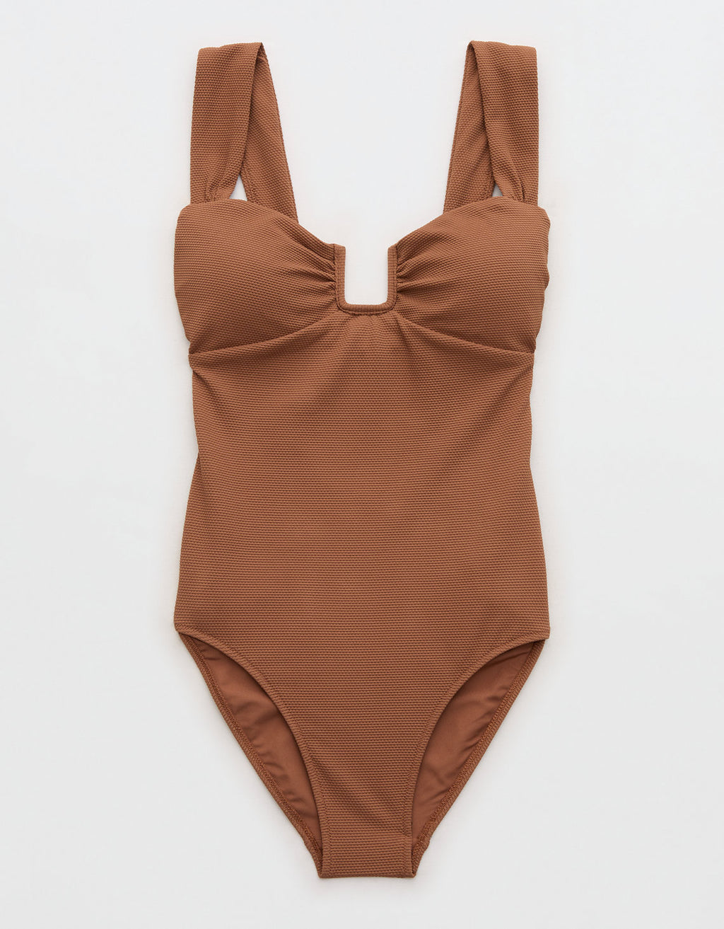 Traje de baño entero con cobertura total estilo bandeau de Aerie Piqué - Generico 0751_6898_173_f