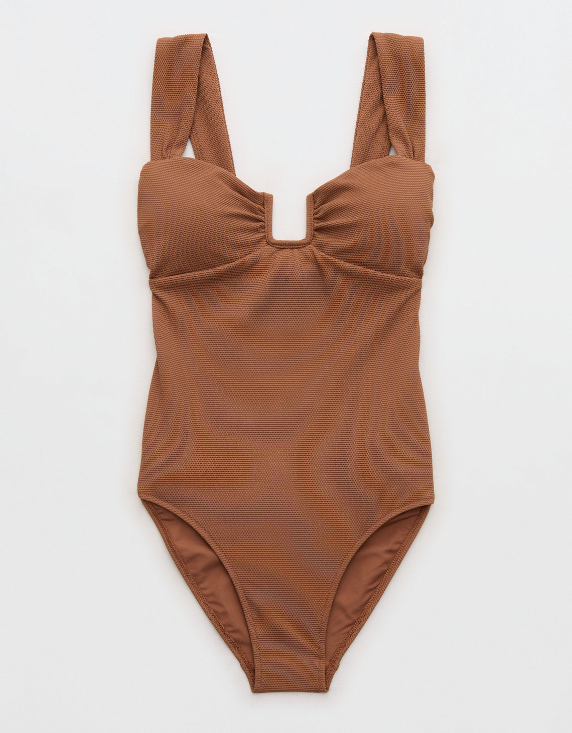 Traje de baño entero con cobertura total estilo bandeau de Aerie Piqué - Generico 0751_6898_173_f