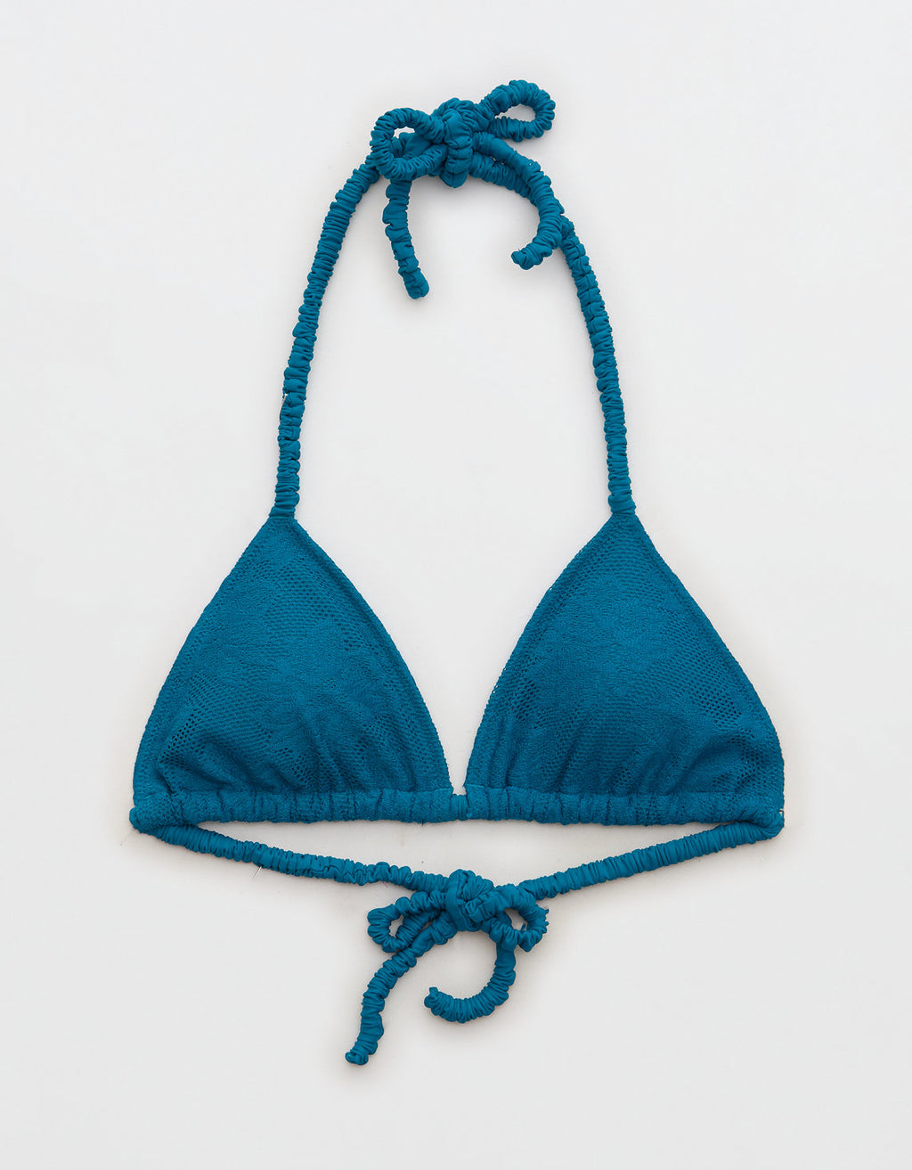 Top de Bikini Aerie en triángulo - Azul 0752_4645_387_f
