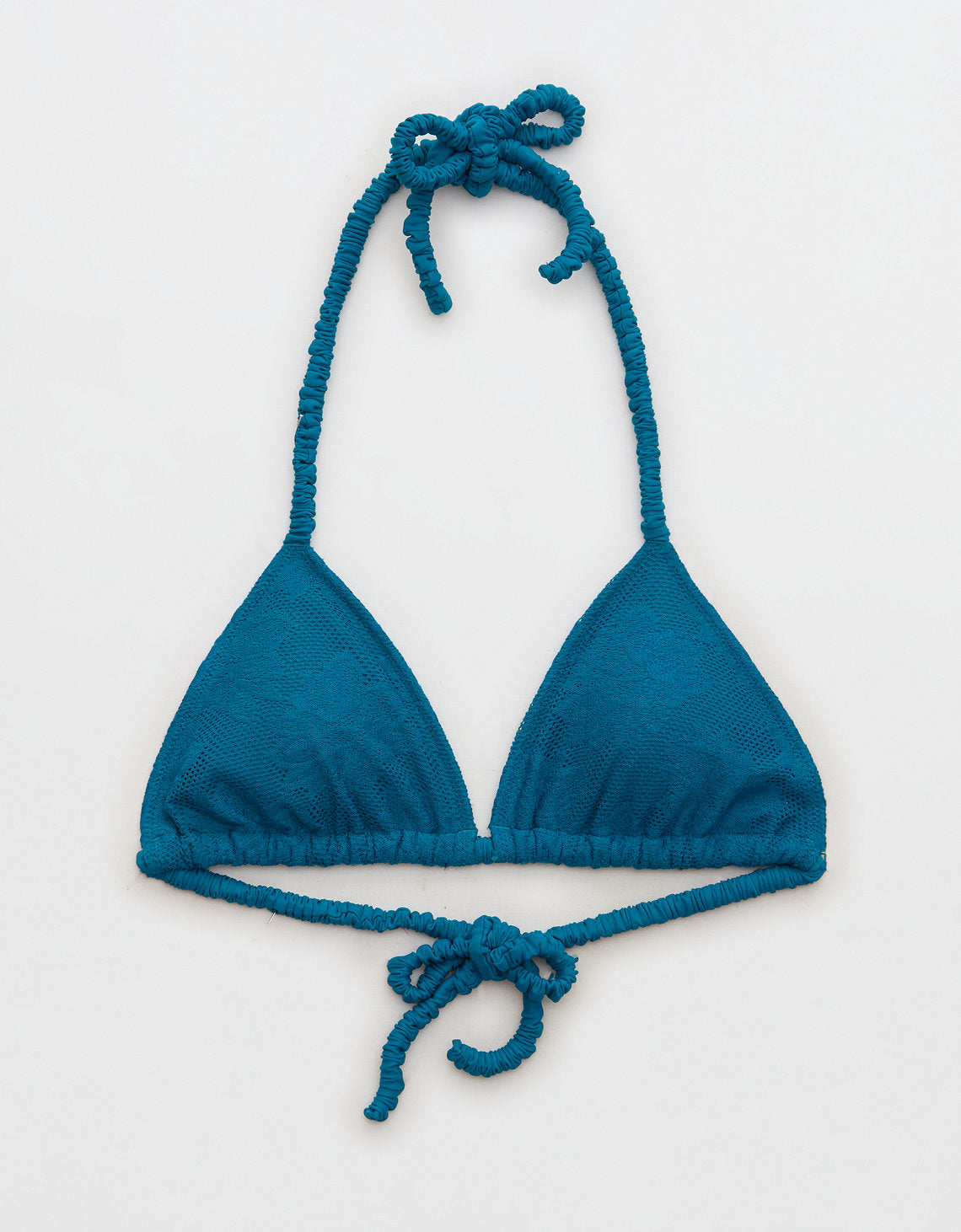 Top de Bikini Aerie en triángulo - Azul 0752_4645_387_f
