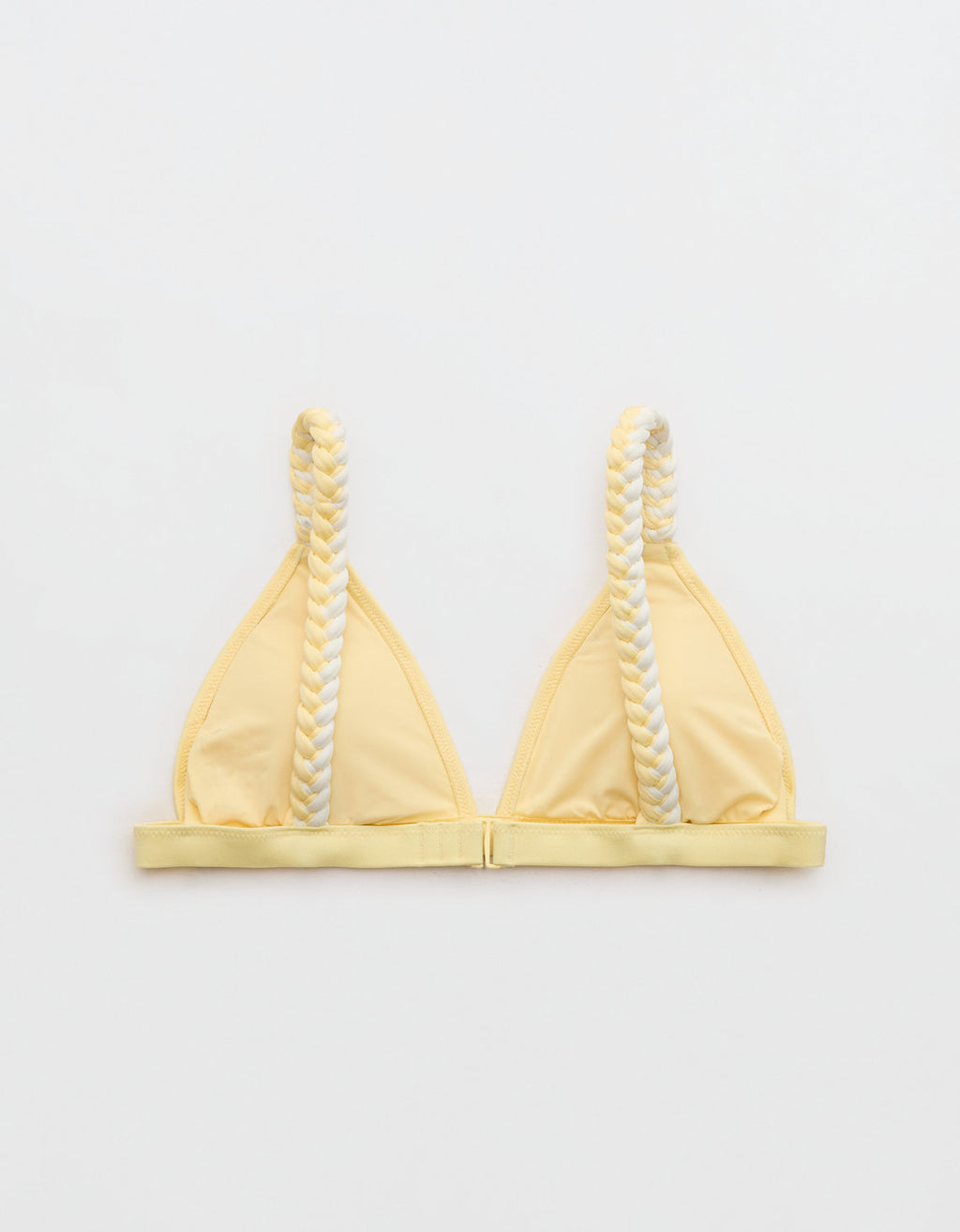 Top de bikini triangular con brillo Aerie Shine - Amarillo 0752_6481_717_b