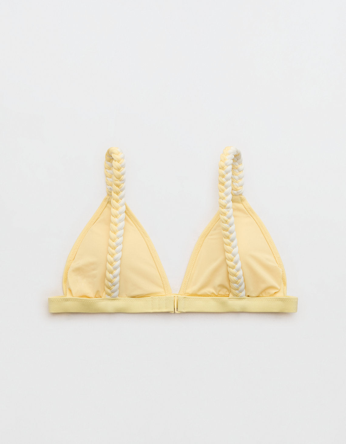 Top de bikini triangular con brillo Aerie Shine - Amarillo 0752_6481_717_b