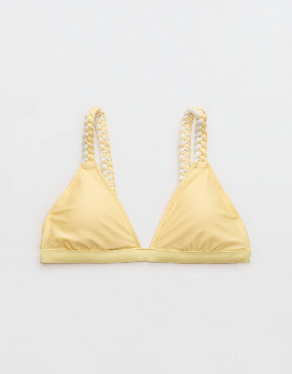 Top de bikini triangular con brillo Aerie Shine - Amarillo 0752_6481_717_f