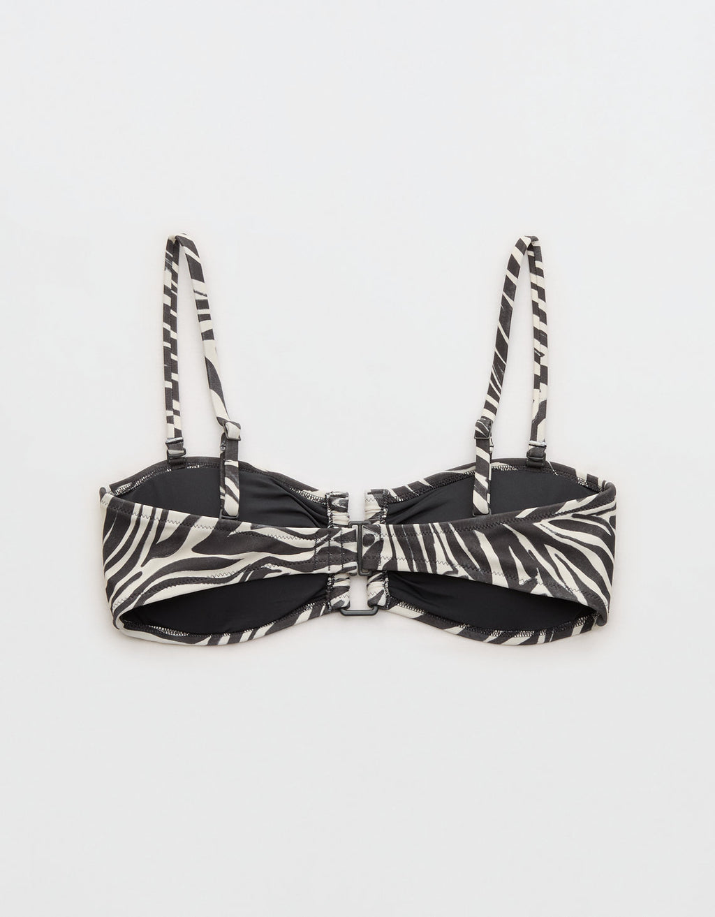 Parte superior de bikini tipo bandeau Aerie - Gris 0754_6734_005_b