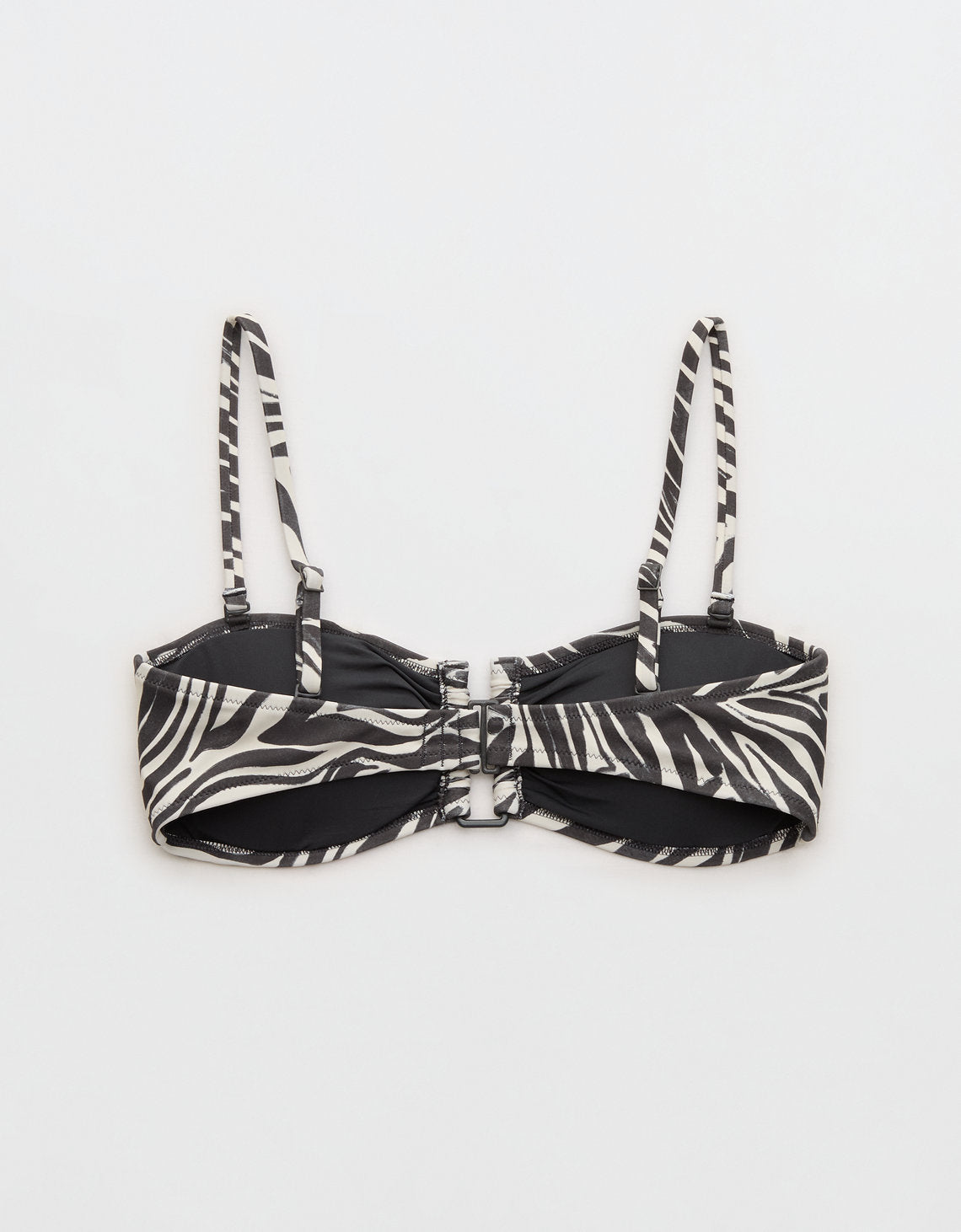 Parte superior de bikini tipo bandeau Aerie - Gris 0754_6734_005_b