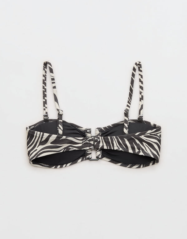 Parte superior de bikini tipo bandeau Aerie - Gris