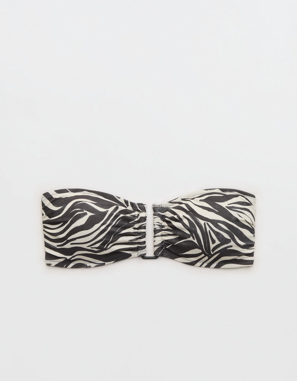 Parte superior de bikini tipo bandeau Aerie - Gris 0754_6734_005_f