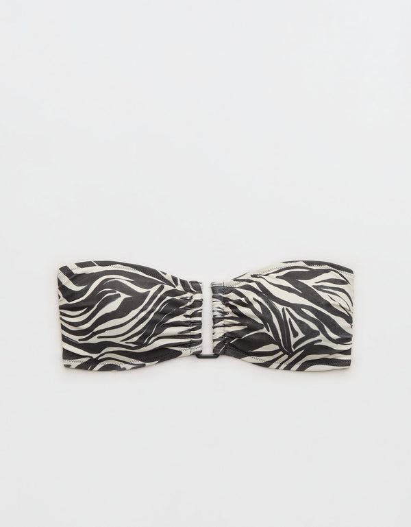 Parte superior de bikini tipo bandeau Aerie - Gris