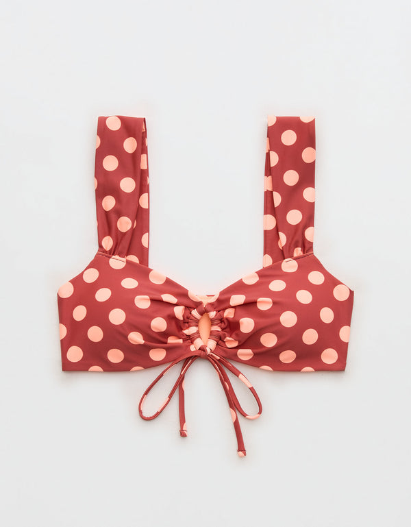 Top de Bikini Aerie con Escote de Ojal. - Generico