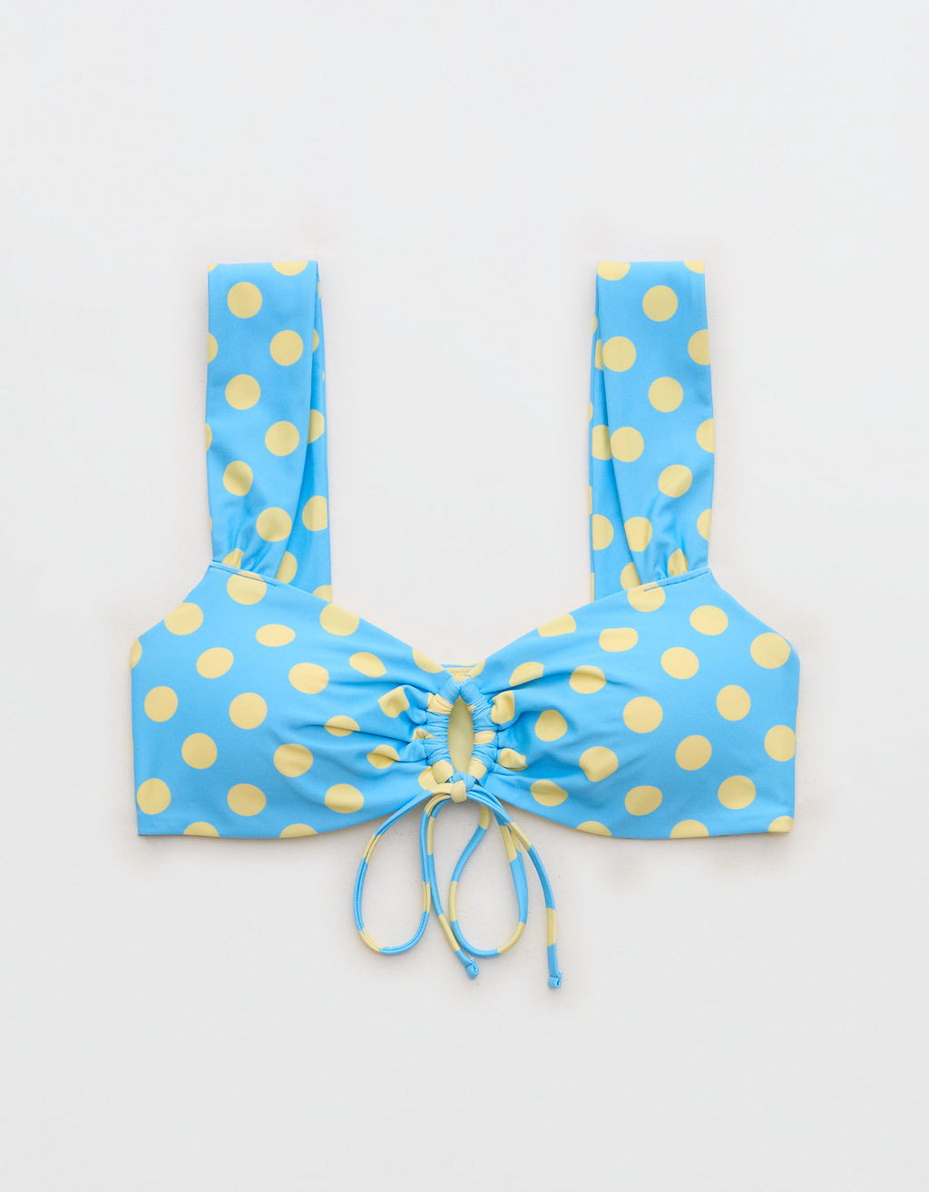 Top de Bikini Aerie con Escote de Ojal. - Azul 0754_6857_424_f