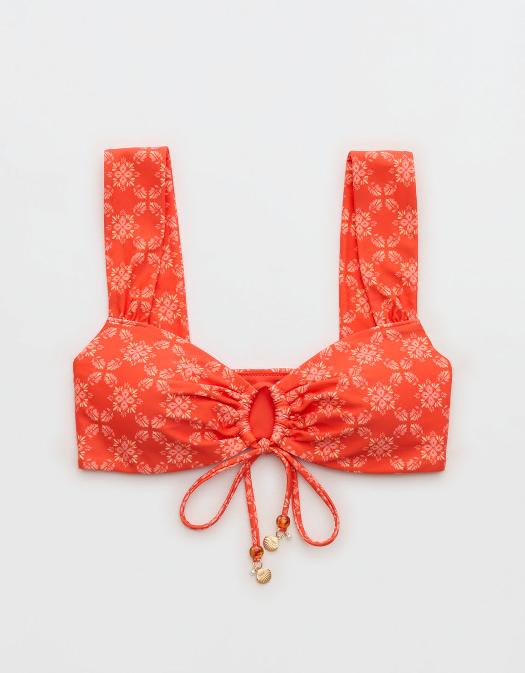 Top de Bikini Aerie con Escote de Ojal. - Naranja 0754_6857_807_f