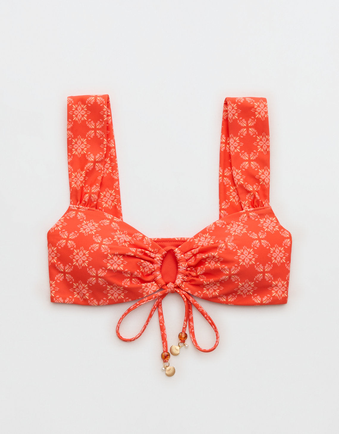 Top de Bikini Aerie con Escote de Ojal. - Naranja 0754_6857_807_f