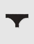 Thong Sunnie Blossom de encaje By Aerie - Negro 0771_7540_073_f