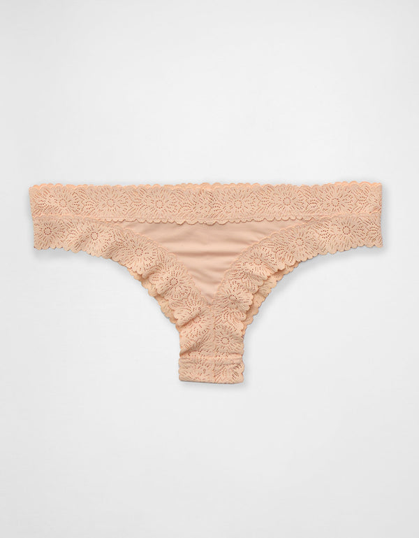 Thong Sunnie Blossom de encaje By Aerie - Naranja