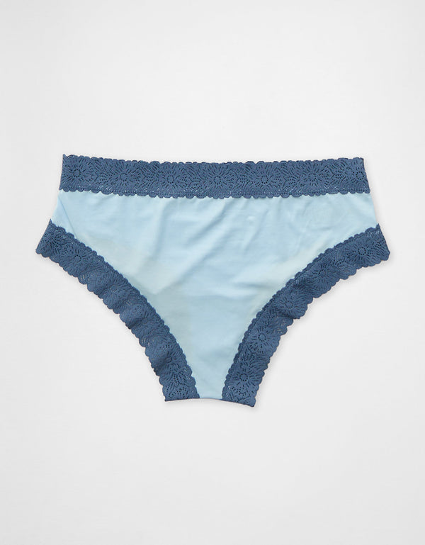 Cheeky Sunnie Blossom de encaje By Aerie - Azul